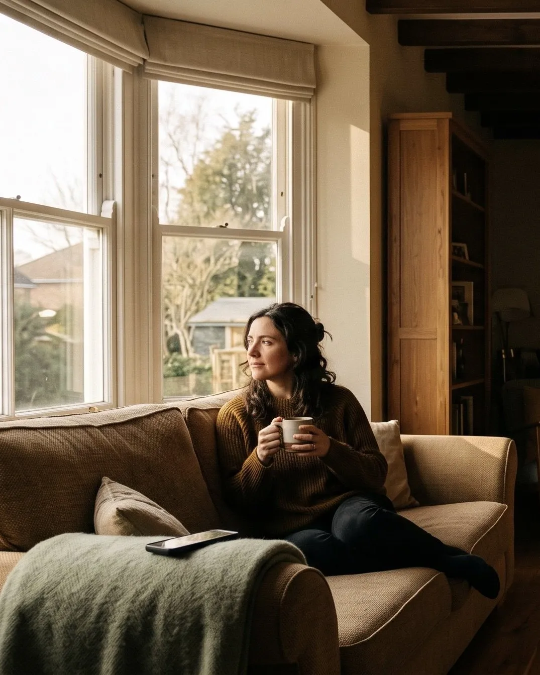 A patient recovering at home